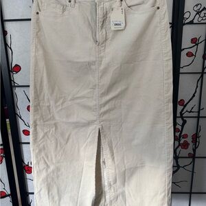 a.n.a Cream Maxi Skirt NWT